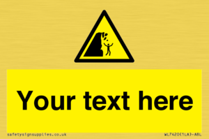 Custom Warning unstable cliff